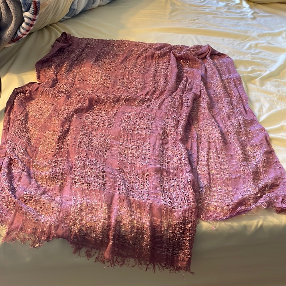 Beautiful raspberry scarf